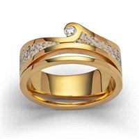 Ring "Maui" GG 585/- 0,1ct tw/si beachsand®