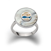 Ring "Strandlust" Strandsand/bl. Steinsand variabel